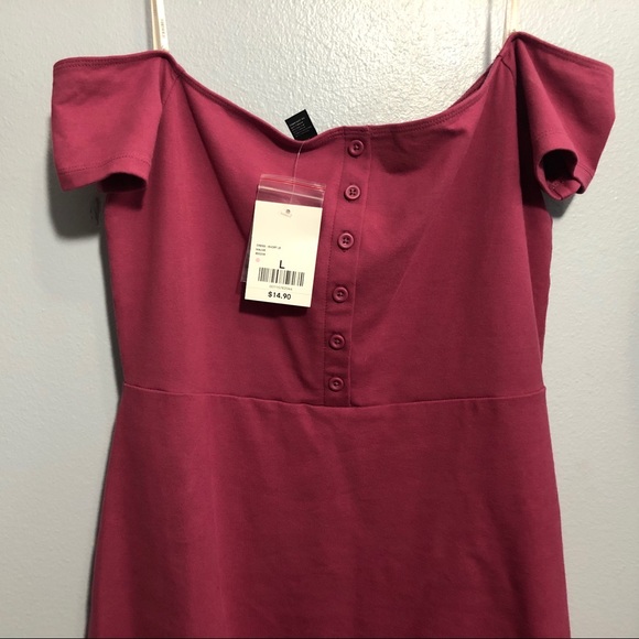 NEW F21 Mauve Dress - Picture 3 of 3